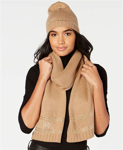 women michael kors hat and scarf set|Michael Kors scarf sale.